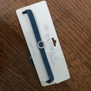 Brand new denim choker
